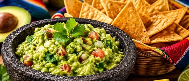 Guacamole con totopos de Donde Juancho
